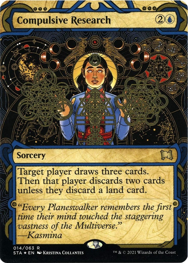 Image for Compulsive Research (Foil Etched) (14) (STA) - Magic: The Gathering