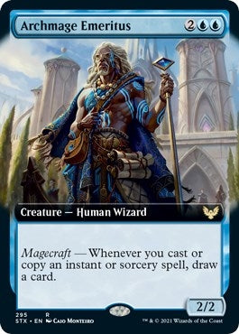 Image for Archmage Emeritus (Extended Art) (295) (STX) - Magic: The Gathering