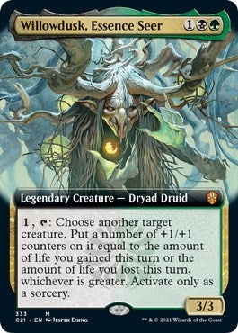 Image for Willowdusk, Essence Seer (Extended Art) (333) (C21) - Magic: The Gathering