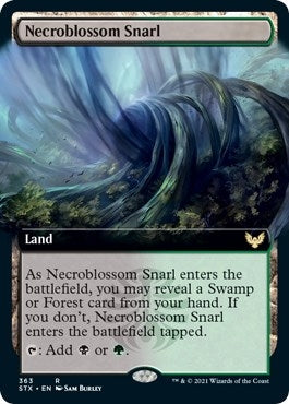 Image for Necroblossom Snarl (Extended Art) (363) - Magic: The Gathering