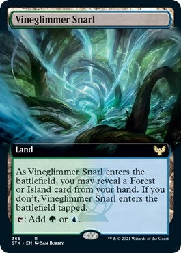 Image for Vineglimmer Snarl (Extended Art) (365) - Magic: The Gathering