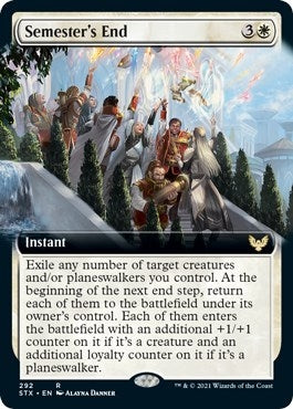Image for Semester's End (Extended Art) (292) - Magic: The Gathering