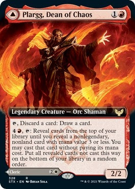 Image for Plargg, Dean of Chaos (Extended Art) (328) (STX) - Magic: The Gathering