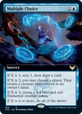 Image for Multiple Choice (Extended Art) (298) - Magic: The Gathering