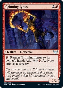 Image for Grinning Ignus (104) (STX) - Magic: The Gathering