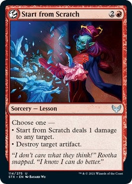 Image for Start from Scratch (114) (STX) - Magic: The Gathering