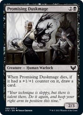 Image for Promising Duskmage (85) (STX) - Magic: The Gathering