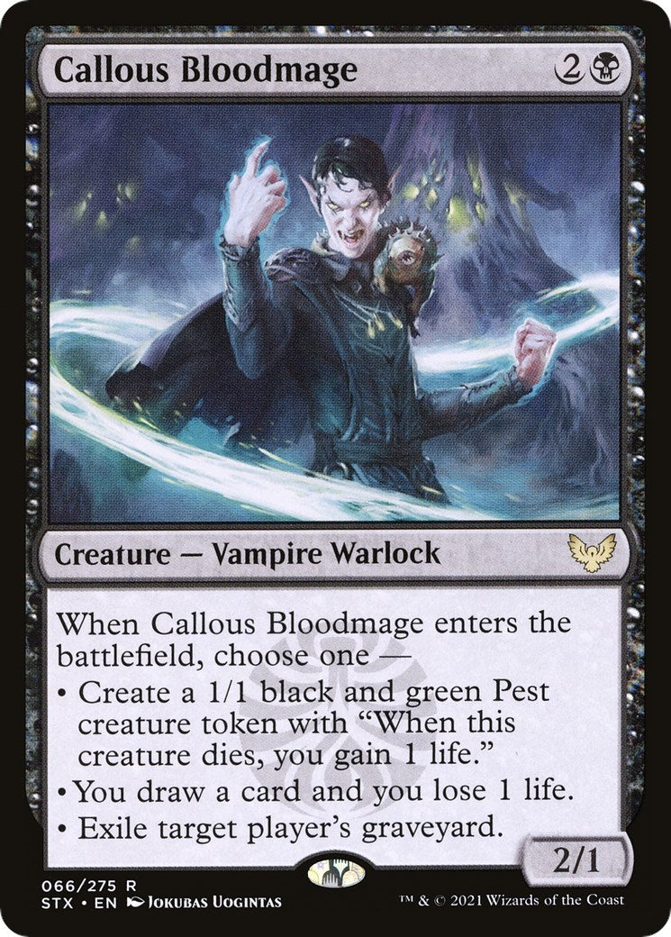 Image for Callous Bloodmage (66) (STX) - Magic: The Gathering