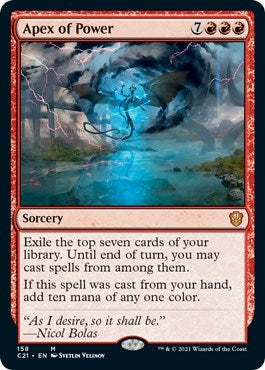 Image for Apex of Power (158) (C21) - Magic: The Gathering
