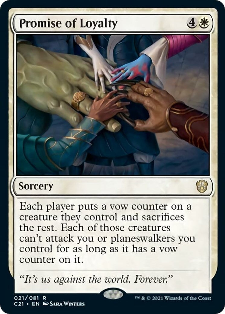 Image for Promise of Loyalty (21) (C21) - Magic: The Gathering