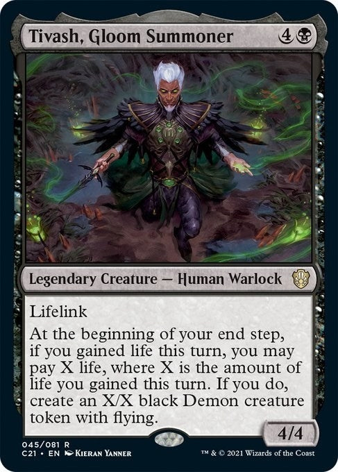 Image for Tivash, Gloom Summoner (45) (C21) - Magic: The Gathering
