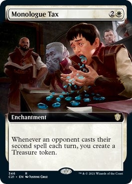 Image for Monologue Tax (Extended Art) (346) (C21) - Magic: The Gathering