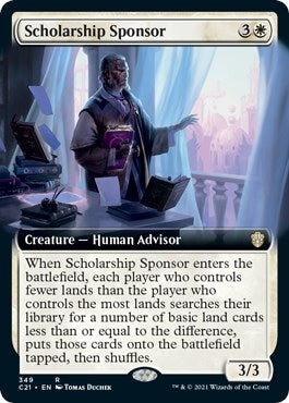 Image for Scholarship Sponsor (Extended Art) (349) (C21) - Magic: The Gathering