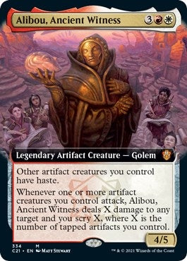 Image for Alibou, Ancient Witness (Extended Art) (334) (C21) - Magic: The Gathering