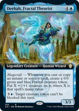 Image for Deekah, Fractal Theorist (Extended Art) (353) (C21) - Magic: The Gathering