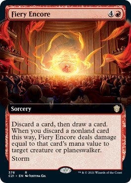 Image for Fiery Encore (Extended Art) (378) (C21) - Magic: The Gathering