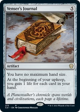 Image for Venser's Journal (273) (C21) - Magic: The Gathering