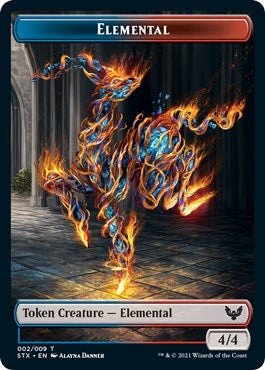 Image for Elemental (2) // Spirit Double-Sided Token (2 // 6) - Magic: The Gathering