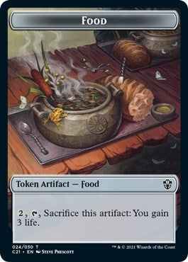 Image for Food // Saproling Double-Sided Token (24 // 18) (C21) - Magic: The Gathering