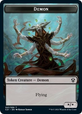Image for Demon // Fungus Beast Double-Sided Token (7 // 15) (C21) - Magic: The Gathering