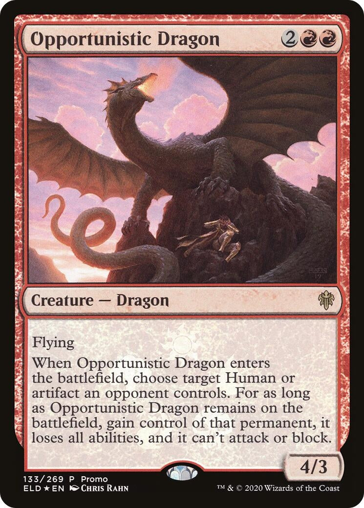 Image for Opportunistic Dragon (133) - Magic: The Gathering