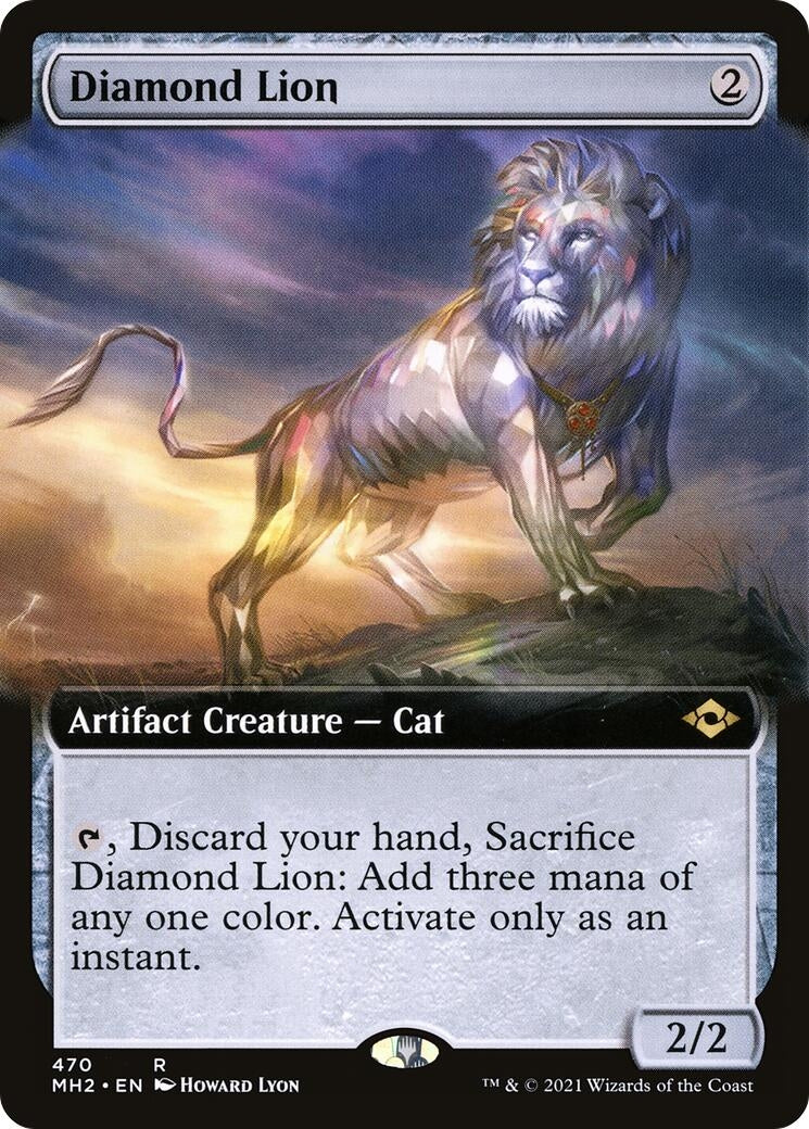 Image for Diamond Lion (Extended Art) (470) - Magic: The Gathering