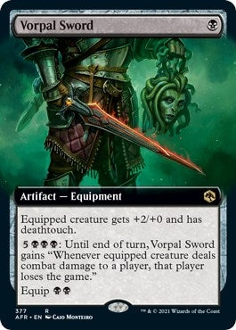 Image for Vorpal Sword (Extended Art) (377) - Magic: The Gathering