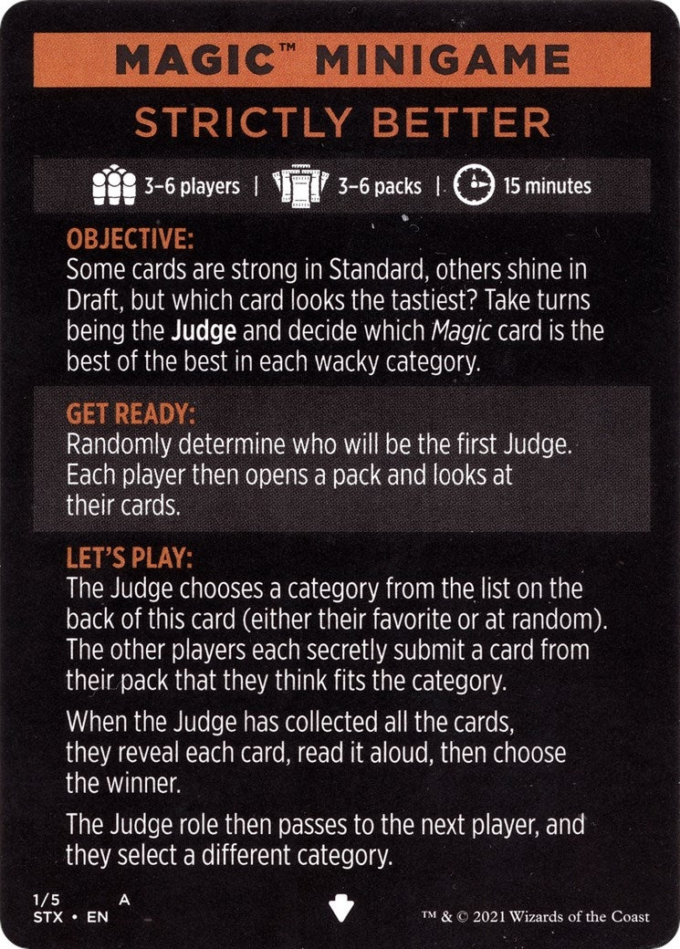 Image for Magic Minigame: Strictly Better (1) - Magic: The Gathering