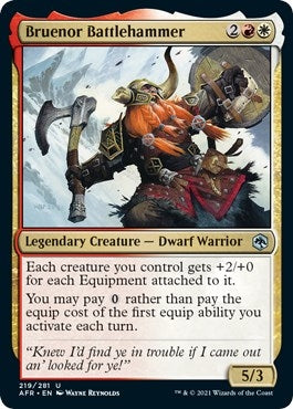 Image for Bruenor Battlehammer (219) (AFR) - Magic: The Gathering