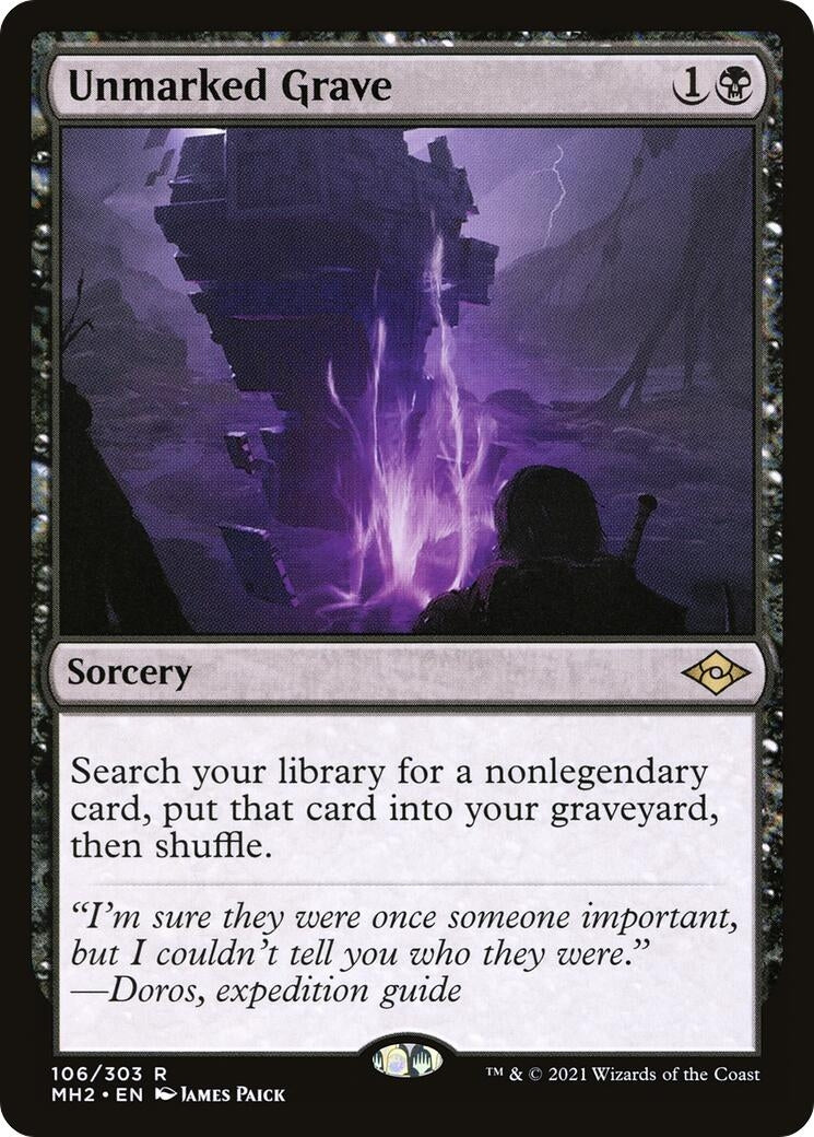 Image for Unmarked Grave (106) - Magic: The Gathering