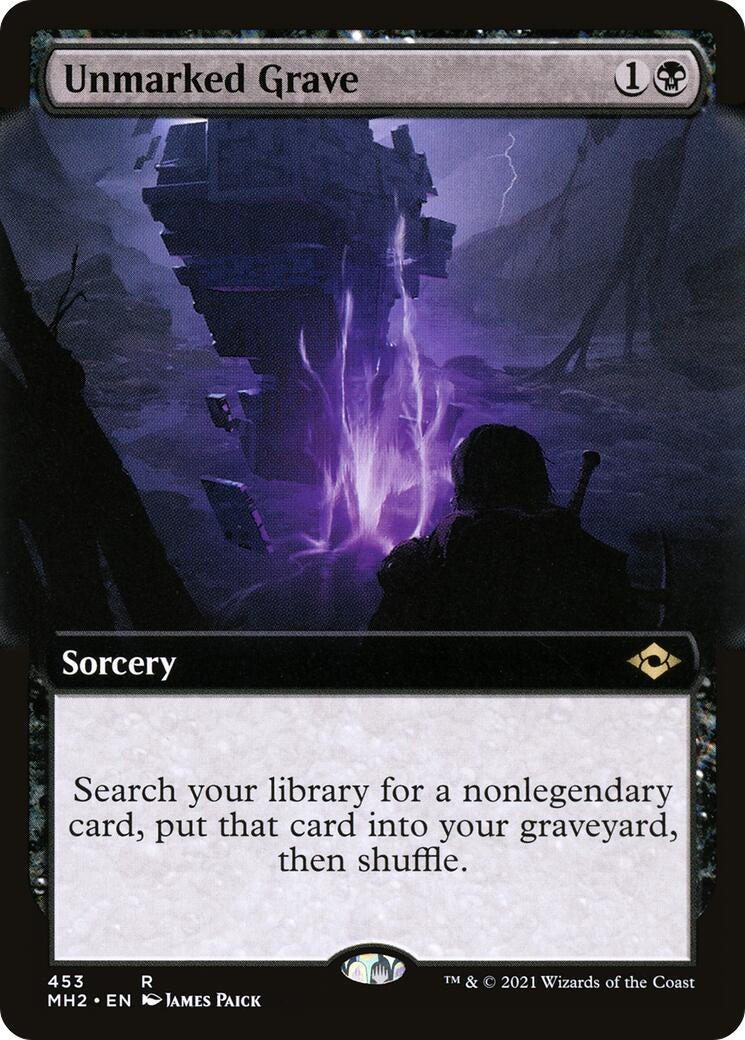 Image for Unmarked Grave (Extended Art) (453) - Magic: The Gathering
