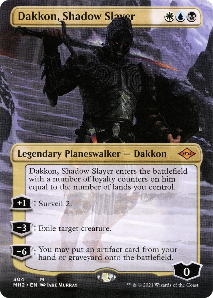 Image for Dakkon, Shadow Slayer (Borderless) (304) - Magic: The Gathering