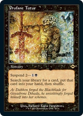 Image for Profane Tutor (Retro Frame) (Foil Etched) (401) - Magic: The Gathering