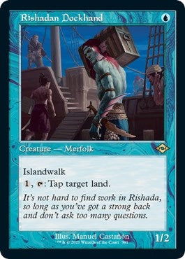 Image for Rishadan Dockhand (Retro Frame) (Foil Etched) (391) - Magic: The Gathering