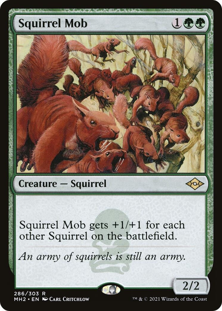 Image for Squirrel Mob (286) - Magic: The Gathering