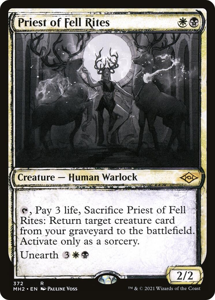 Image for Priest of Fell Rites (Showcase) (372) - Magic: The Gathering