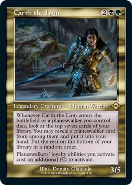 Image for Carth the Lion (Retro Frame) (Foil Etched) (418) - Magic: The Gathering