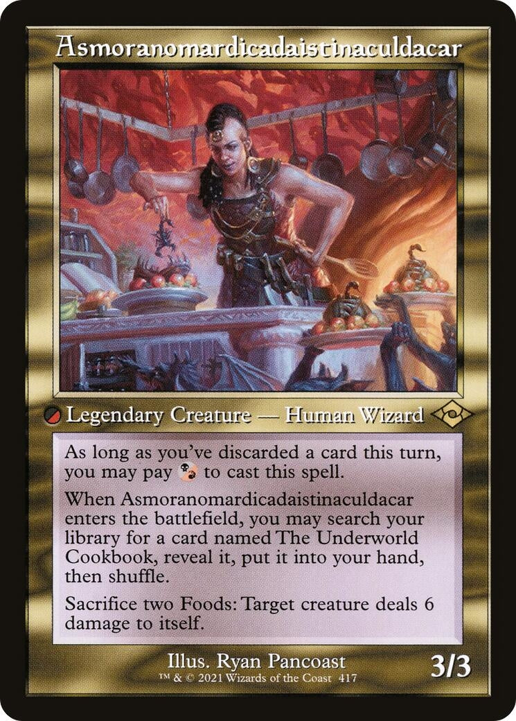Image for Asmoranomardicadaistinaculdacar (Retro Frame) (417) - Magic: The Gathering