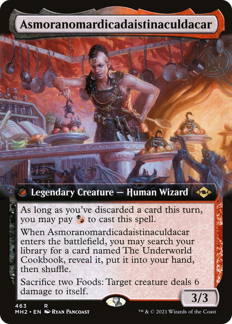 Image for Asmoranomardicadaistinaculdacar (Extended Art) (463) - Magic: The Gathering