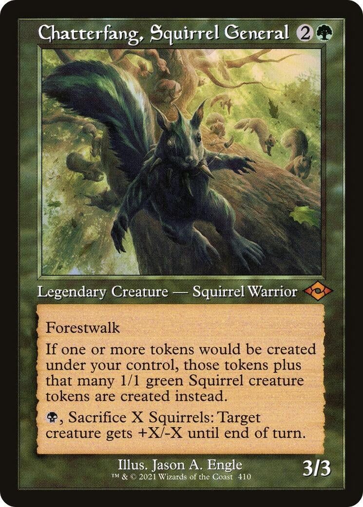 Image for Chatterfang, Squirrel General (Retro Frame) (410) - Magic: The Gathering