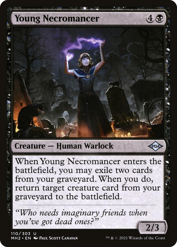 Image for Young Necromancer (110) - Magic: The Gathering