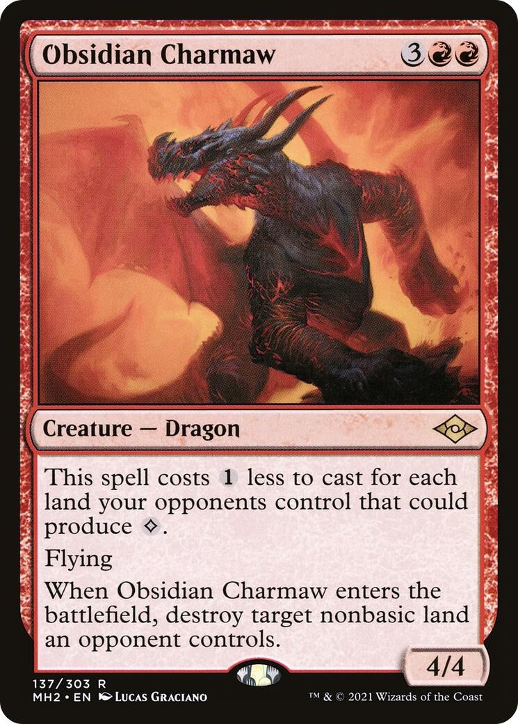 Image for Obsidian Charmaw (137) (MH2) - Magic: The Gathering