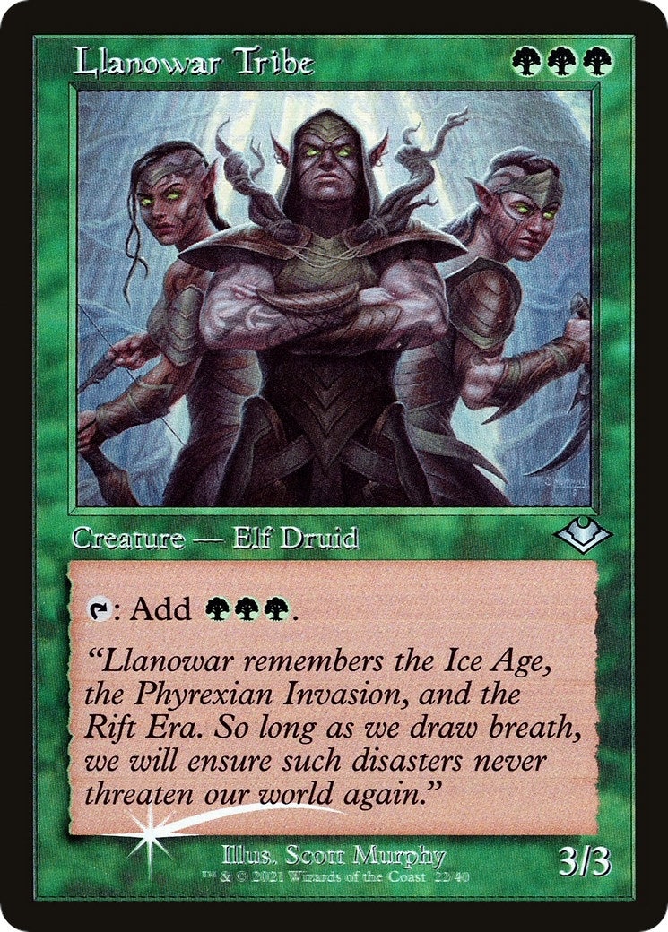 Image for Llanowar Tribe (Retro Frame) (22) - Magic: The Gathering