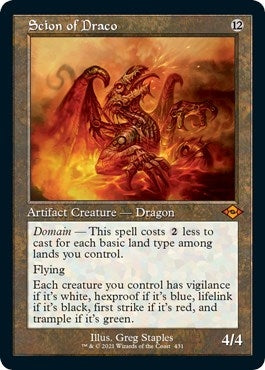 Image for Scion of Draco (Retro Frame) (Foil Etched) (431) - Magic: The Gathering