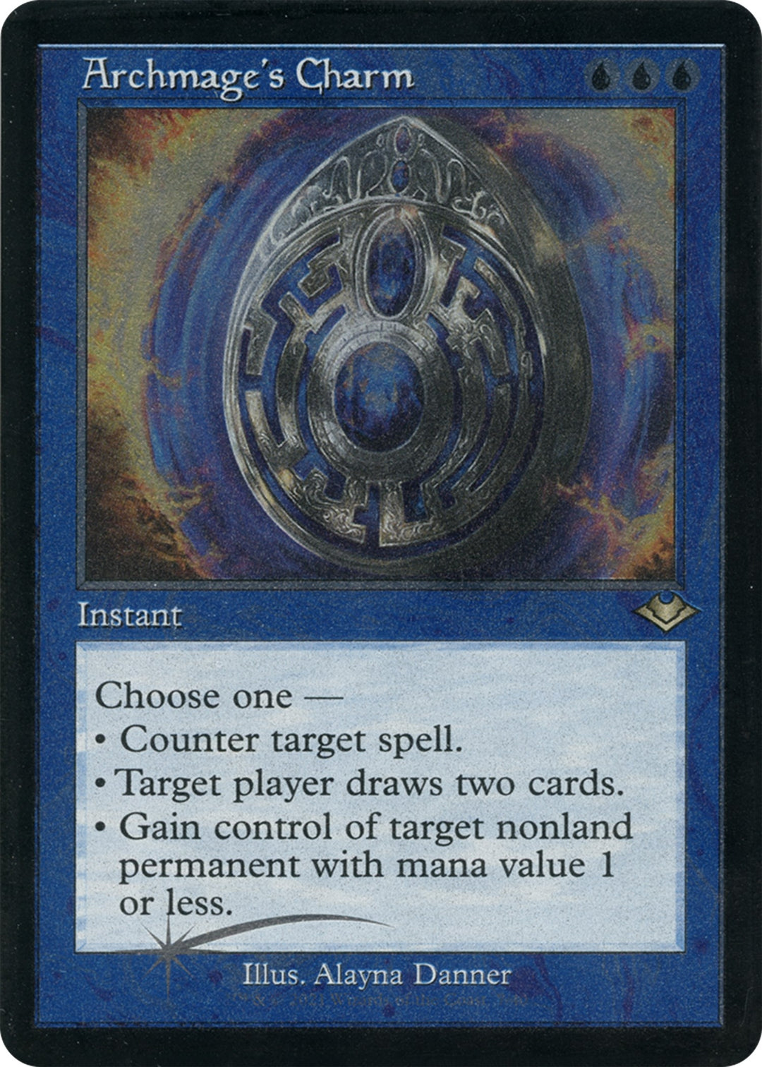 Image for Archmage's Charm (Retro Frame) (Foil Etched) (7) (MH1) - Magic: The Gathering