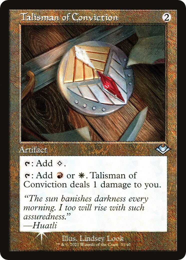 Image for Talisman of Conviction (Retro Frame) (33) (MH1) - Magic: The Gathering