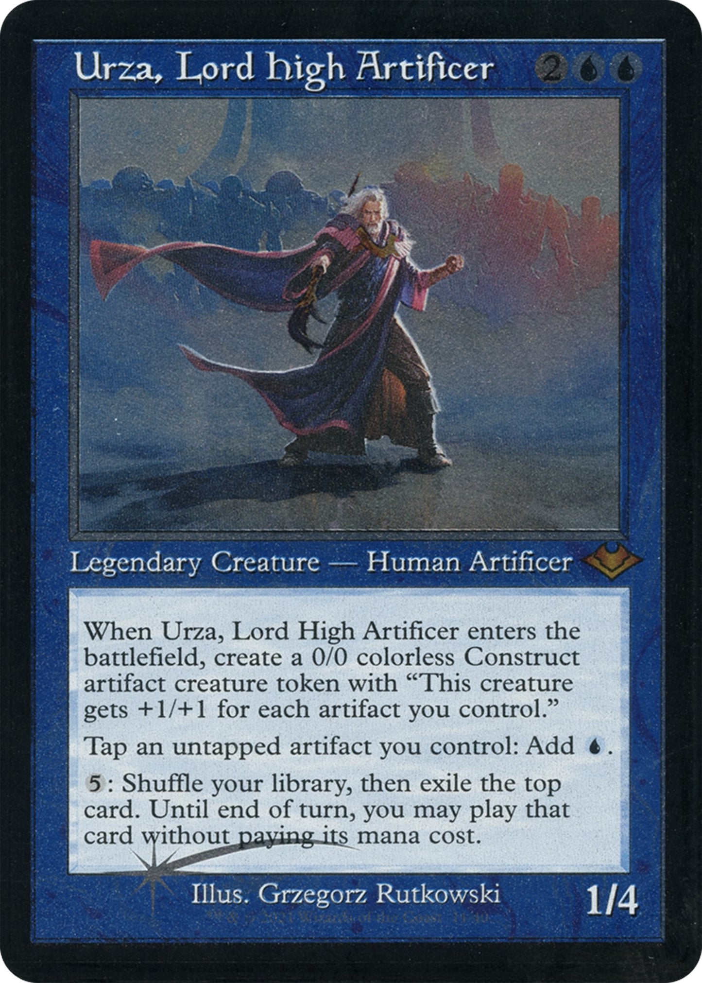 Image for Urza, Lord High Artificer (Retro Frame) (Foil Etched) (11) - Magic: The Gathering