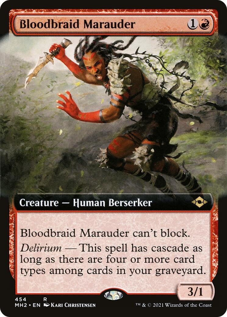 Image for Bloodbraid Marauder (Extended Art) (454) - Magic: The Gathering