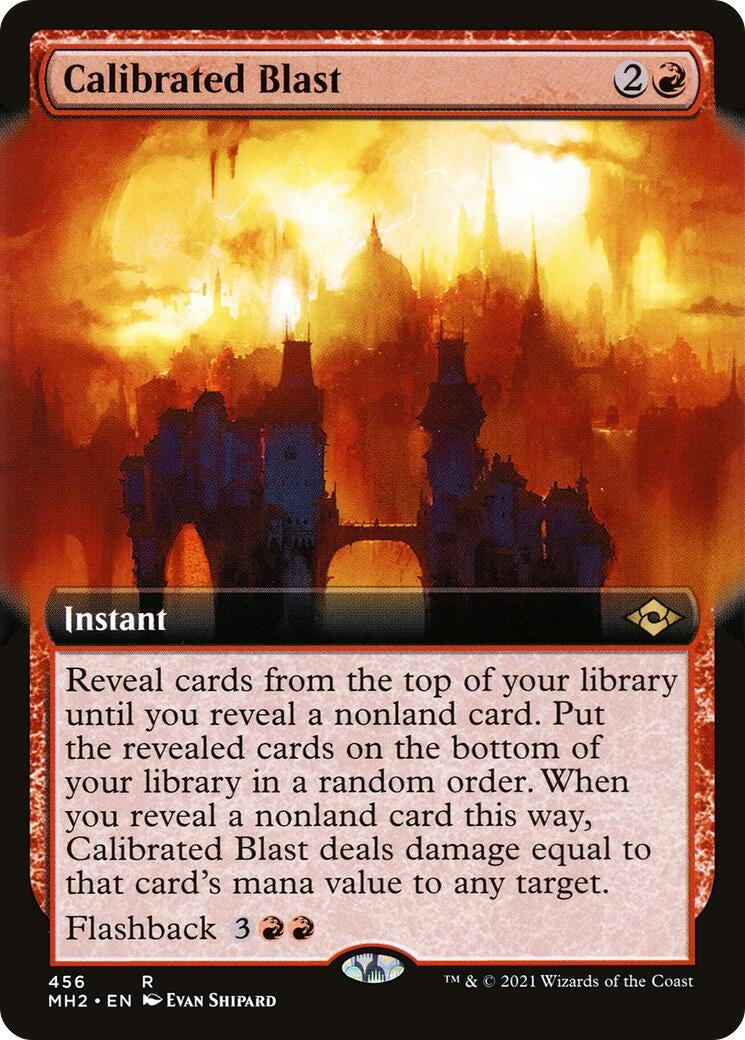 Image for Calibrated Blast (Extended Art) (456) - Magic: The Gathering