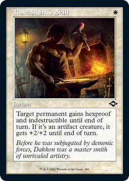 Image for Blacksmith's Skill (Retro Frame) (Foil Etched) (381) - Magic: The Gathering